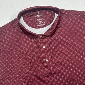 Iron Oak The Bennett Pearl Snap Polo Shirt Men's 2XL Cowboy Collar UPF Golf